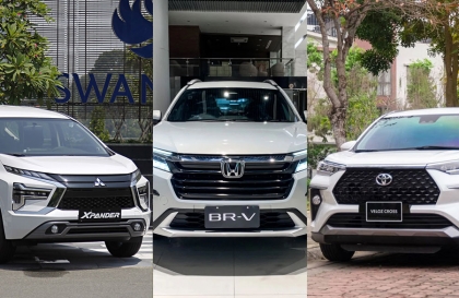 So sánh Honda BR-V, Mitsubishi Xpander và Toyota Veloz Cross: 